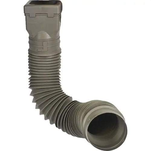 Ground Spout 22 In. to 48 In. Stone K-Style Polypropylene Downspout Extender