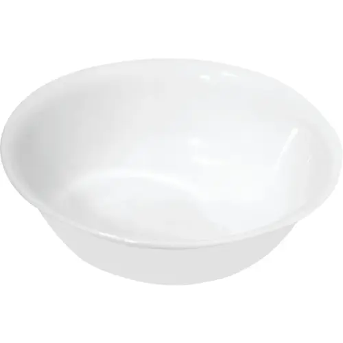 Large White Glass Bowl, 18 Oz. Winter Frost