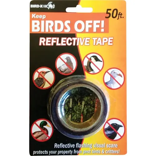Bird X 1 In. W. x 50 Ft. L. Bird Deterrent Tape Bird X 1 In. W. x 50 Ft. L. Bird Deterrent Tape