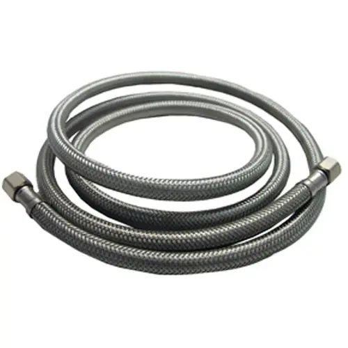 1/4 In. x 1/4 In. x 12 In. Length Braided Supply Ice Maker Connector Hose 1/4 In. x 1/4 In. x 12 In. Length Braided Supply Ice Maker Connector Hose