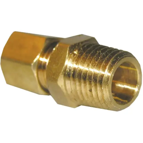 1/4 In. C x 1/4 In. MPT Brass Compression Adapter 1/4 In. C x 1/4 In. MPT Brass Compression Adapter