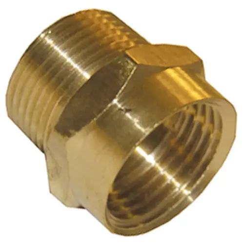 3/4 In. FHT x 3/4 In. MPT x 1/2 In. FPT Brass Adapter 3/4 In. FHT x 3/4 In. MPT x 1/2 In. FPT Brass Adapter