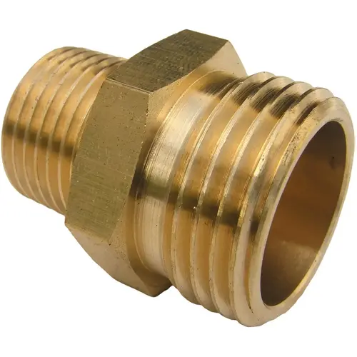 3/4 In. MHT x 1/2 In. MPT Brass Adapter 3/4 In. MHT x 1/2 In. MPT Brass Adapter