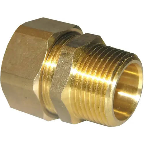 7/8 In. C x 3/4 In. MPT Brass Compression Adapter