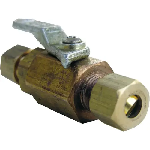 1/4 In. C x 1/4 In. C Brass Compression Ball Valve 1/4 In. C x 1/4 In. C Brass Compression Ball Valve