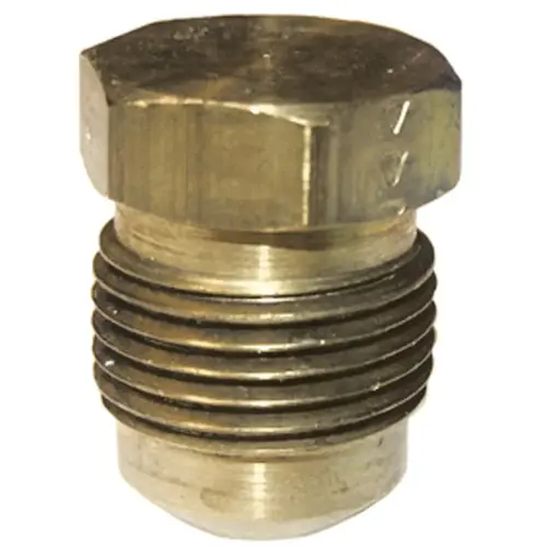 1/4 In. Brass Flare Plug 1/4 In. Brass Flare Plug