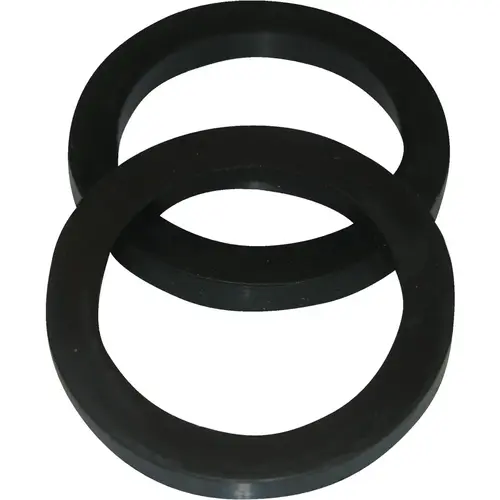 1-1/2 In. x 1-1/4 In. Black Rubber Slip Joint Washer - pack of 2