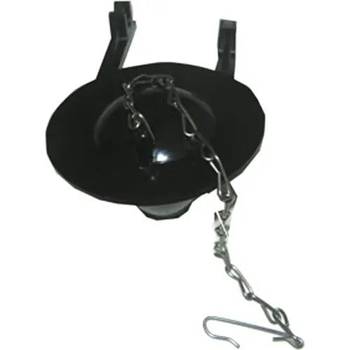3 In. Vinyl Flapper with Chain & Hook Black 3 In. Vinyl Flapper with Chain & Hook Black