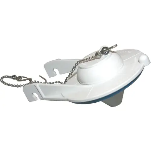 Coast 3 In. White Plastic Toilet Flapper with Chain Black Coast 3 In. White Plastic Toilet Flapper with Chain Black