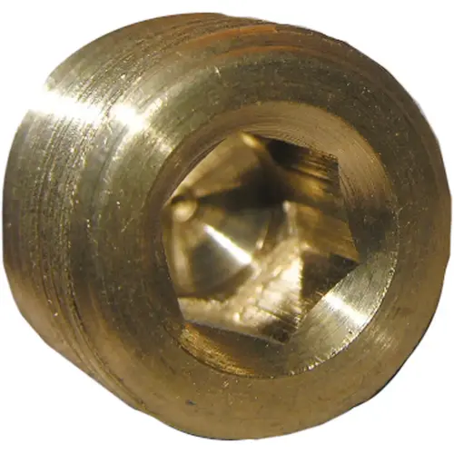 1/4 In. MPT Brass Countersunk Plug 1/4 In. MPT Brass Countersunk Plug