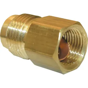 Anderson Metals 754042-06 Pipe Fitting, Flare Union, Lead-Free Brass, 3/8-In
