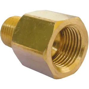 Lasco 17-6785 3/8 In. F x 1/4 In. MPT Brass Flare Adapter