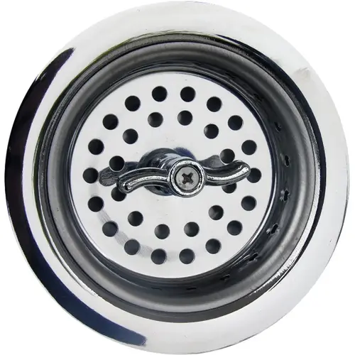 3-1/2 In. Chrome Spin Type Basket Strainer Assembly 3-1/2 In. Chrome Spin Type Basket Strainer Assembly