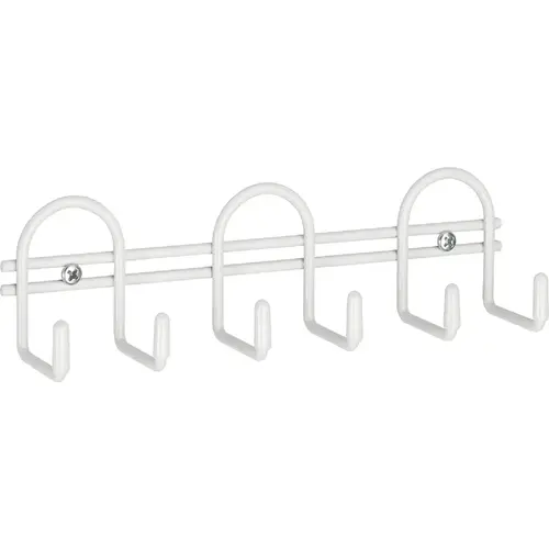 White Utility Hook Rail