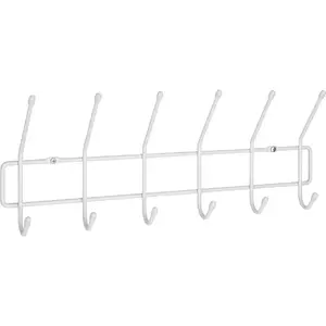 ClosetMaid 509100 Multi-Hook Rail White