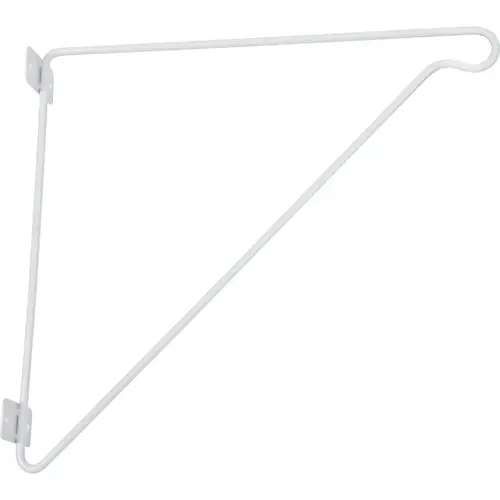 SuperSlide 11-1/4 In. H. x 12 In. D. Closet Shelf & Rod Bracket, White