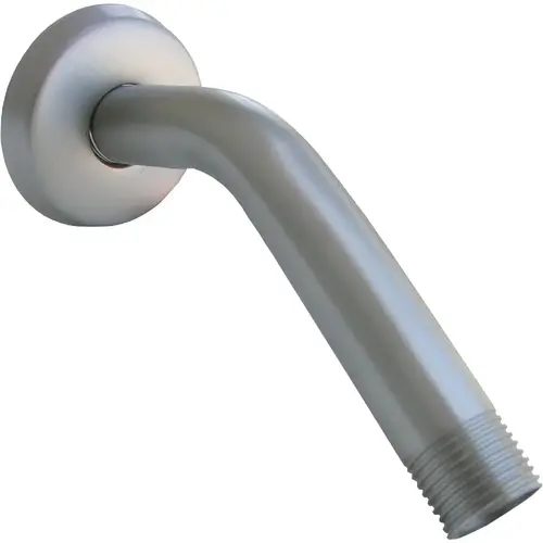 6 In. Satin Nickel Shower Arm and Flange 6 In. Satin Nickel Shower Arm and Flange