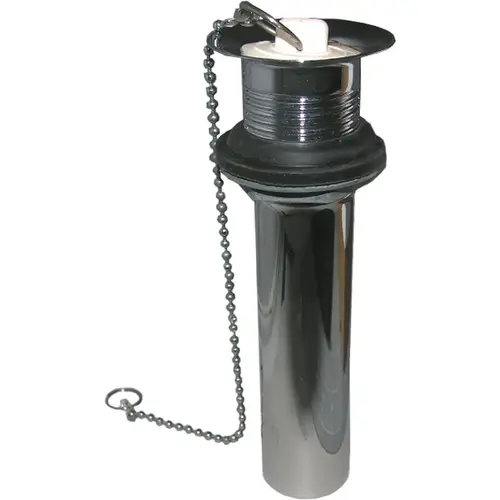 1-1/4 In. Chrome-Plated Brass C.O. Plug 1-Piece Bathroom Sink Drain 1-1/4 In. Chrome-Plated Brass C.O. Plug 1-Piece Bathroom Sink Drain