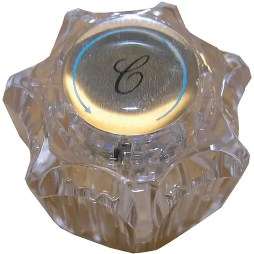 Delta Delex Cold Round Clear Tub & Shower Handle Kit Delta Delex Cold Round Clear Tub & Shower Handle Kit