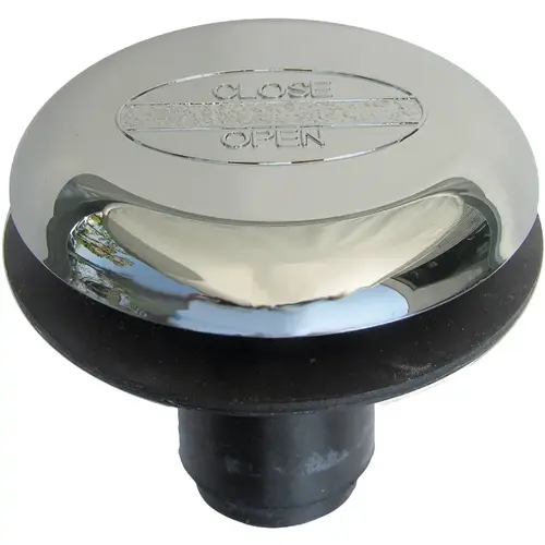 3/8 In. x 1-3/4 In. Rapid Fit Tip Toe Bathtub Drain Stopper with Chrome Plated Finish