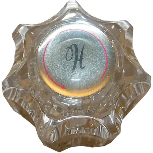 Delta Delex Hot Round Clear Tub & Shower Handle Kit Delta Delex Hot Round Clear Tub & Shower Handle Kit