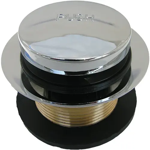 Polished Chrome Plated Tip Toe Stopper Bath Drain Trim Kit Polished Chrome Plated Tip Toe Stopper Bath Drain Trim Kit