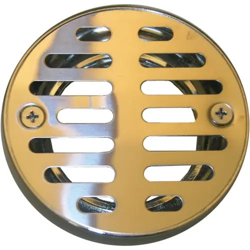 3-1/4 In. Chrome Plated Grill Shower Drain Strainer