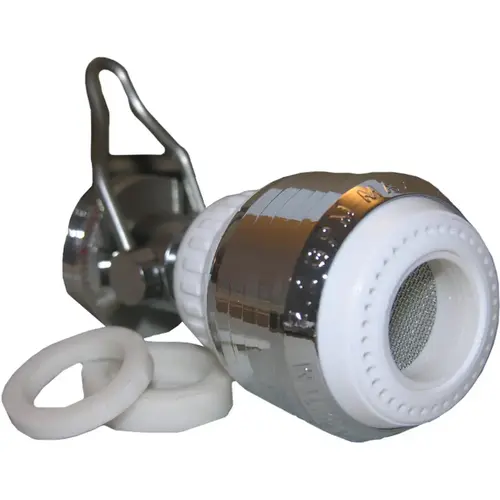 2.2 GPM Dual Thread Swivel Spray Aerator with Flow Adjustment 2.2 GPM Dual Thread Swivel Spray Aerator with Flow Adjustment