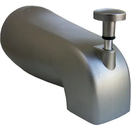 4-Way Satin Nickel Bathtub Spout with Diverter 4-Way Satin Nickel Bathtub Spout with Diverter