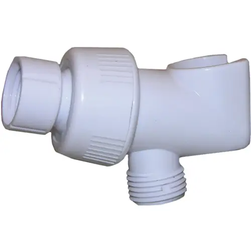 White Plastic Shower Bracket White Plastic Shower Bracket