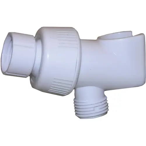 White Plastic Shower Bracket White Plastic Shower Bracket