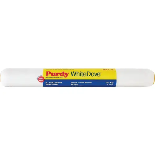 White Dove 18 In. x 3/8 In. Woven Fabric Roller Cover