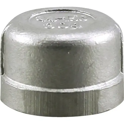 PLUMB-EEZE 1 In. FIP Stainless Steel Cap PLUMB-EEZE 1 In. FIP Stainless Steel Cap
