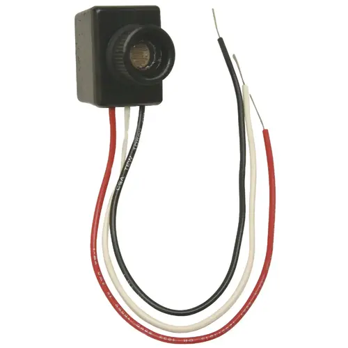 Hard Wire Black Photocell Lamp Post Control