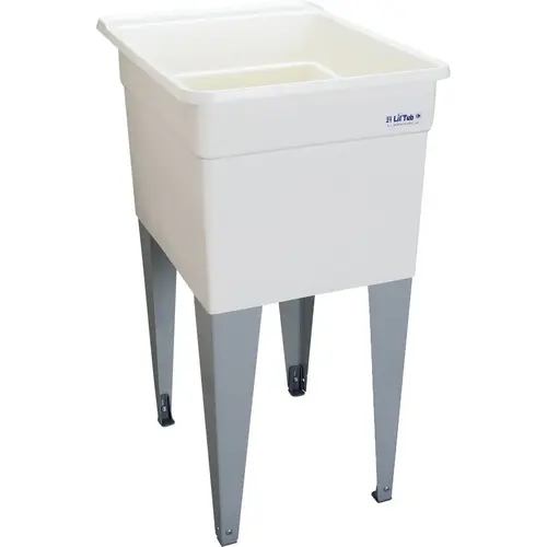 Liltub Utilitub 15 Gallon 18 In. W x 24 In. L Laundry Tub White