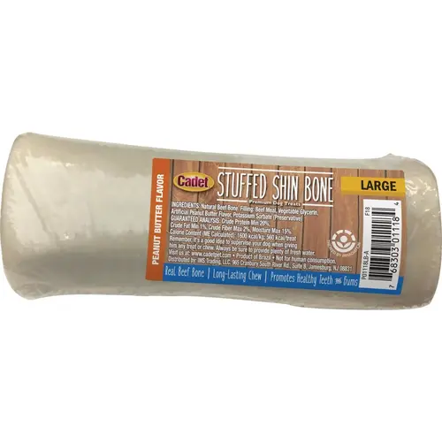 Peanut Butter Flavor Stuffed Large Shin Bone Peanut Butter Flavor Stuffed Large Shin Bone