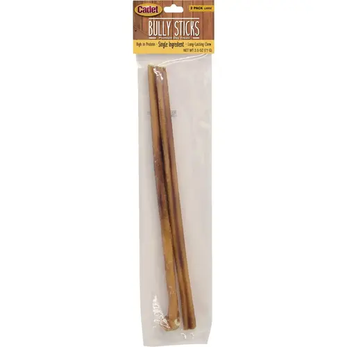 Bully Sticks Large Dog Treat - pack of 2 Bully Sticks Large Dog Treat - pack of 2
