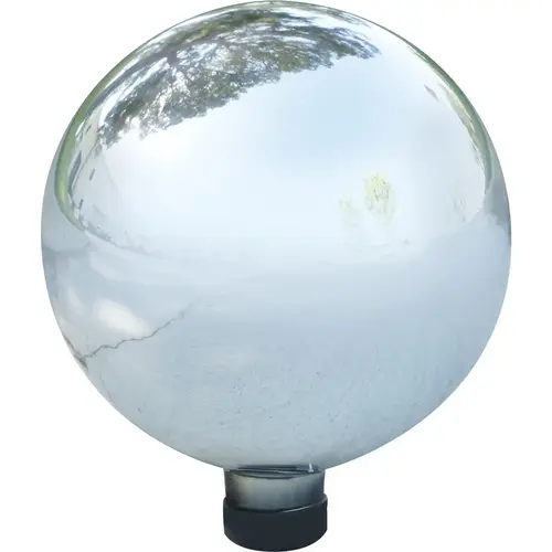 10 In. Dia. Electric Silver Glass Gazing Globe
