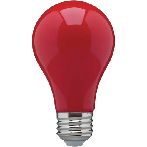 Nuvo 60W Equivalent Red A19 Medium LED Party Light Bulb - pack of 6 Nuvo 60W Equivalent Red A19 Medium LED Party Light Bulb - pack of 6