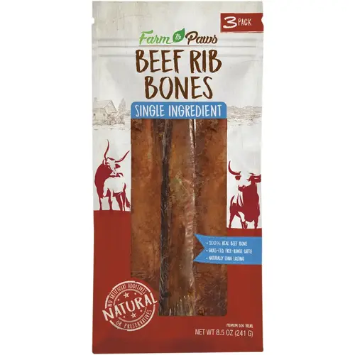 Beef Rib Bones for Large Dogs - pack of 3 Beef Rib Bones for Large Dogs - pack of 3
