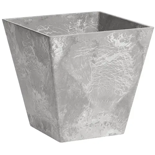 ArtStone Ella 12 in. W. x 12 in. H. x 12 in. L. x Gray Resin Planter ArtStone Ella 12 in. W. x 12 in. H. x 12 in. L. x Gray Resin Planter