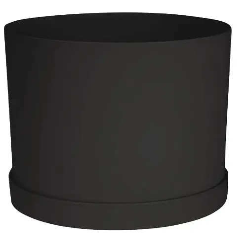 Mathers Collection 6 In. Black Plastic Planter Mathers Collection 6 In. Black Plastic Planter