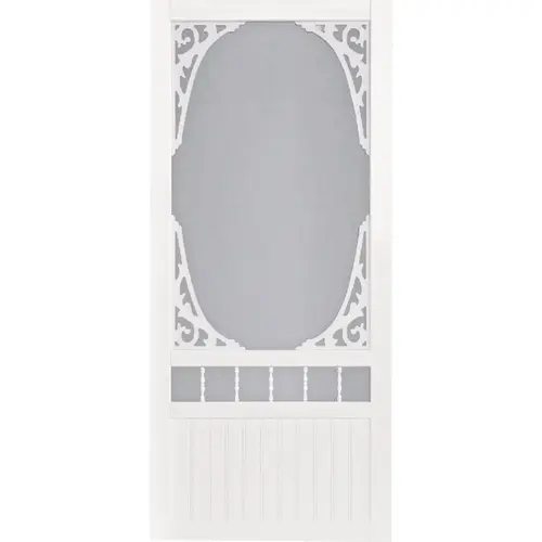 Springview 36 In. W x 80 In. H x 1 In. Thick White Vinyl Screen Door Springview 36 In. W x 80 In. H x 1 In. Thick White Vinyl Screen Door