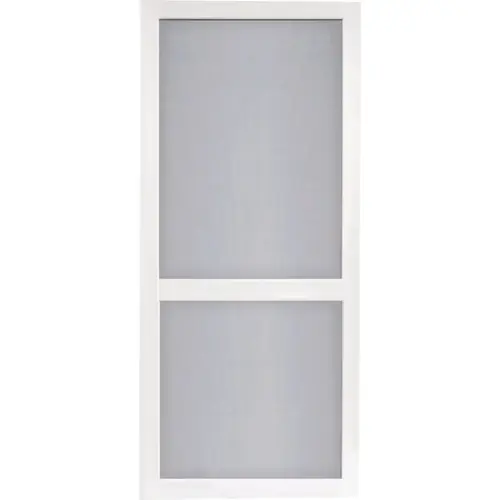 Vinylcraft 32 In. W x 80 In. H x 1 In. Thick White Vinyl Screen Door