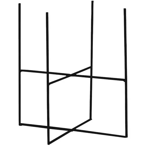 Urban Living Matte Black Powder Coated Steel 14 In. Floor Pot Holder