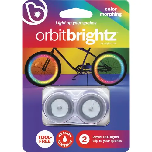 Orbit LED Color Morphing Bicycle Spoke Lights - pack of 2