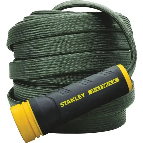 FatMax Exojacket 50 Ft. x 5/8 In. Fabric Hose w/Swivel Coupling Gray FatMax Exojacket 50 Ft. x 5/8 In. Fabric Hose w/Swivel Coupling Gray