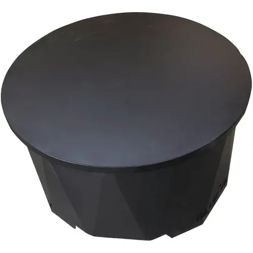 Peak 24 In. Round Powder Coated Steel Fire Pit Lid Black