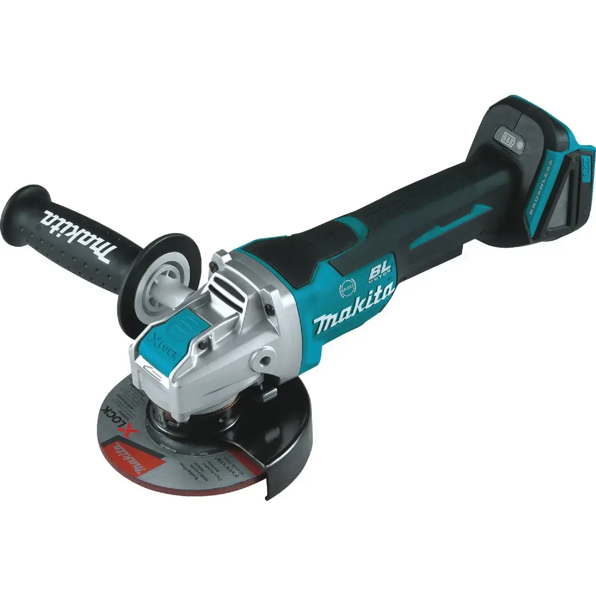 Makita 18 Volt LXT Lithium-Ion 4-1/2 In. - 5 In. Brushless X-LOCK Cordless Angle Grinder with Paddle Switch (Tool Only) XAG26Z