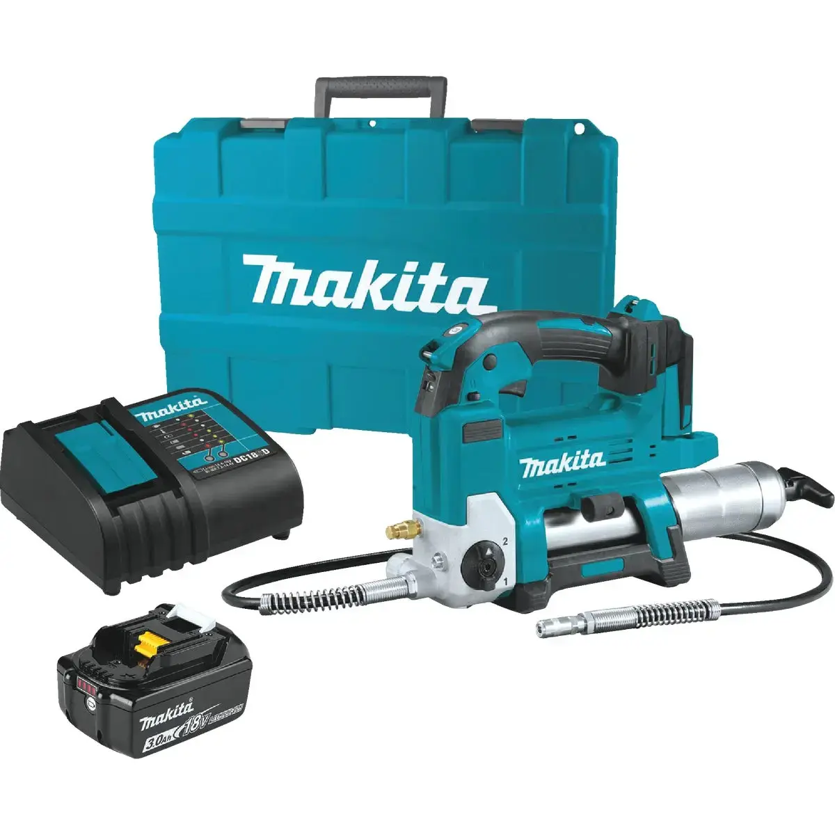 Makita Grease Gun w/18V LXT Lithium-Ion Cordless (Battery Included) XPG01S1 Makita Grease Gun w/18V LXT Lithium-Ion Cordless (Battery Included) XPG01S1
